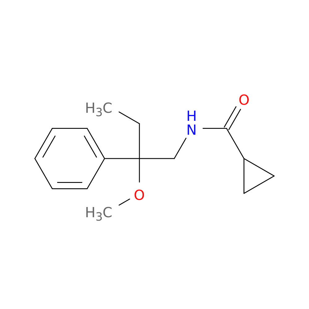N-(2-methoxy-2-phenylbutyl)cyclopropanecarboxamide
