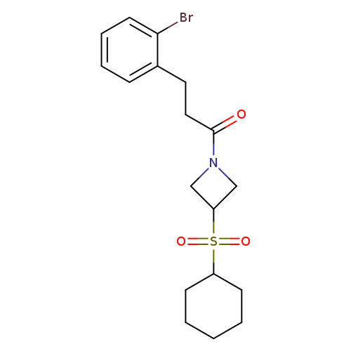 3-(2-bromophenyl)-1-[3-(cyclohexanesulfonyl)azetidin-1-yl]propan-1-one