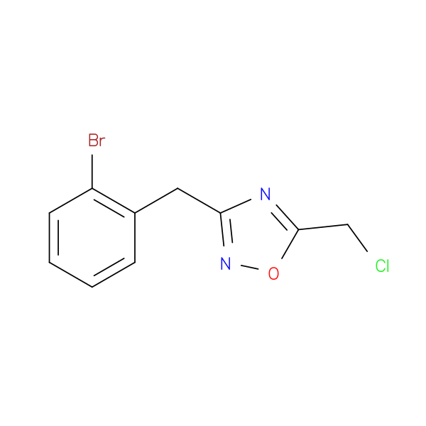 3-[(2-Bromophenyl)methyl]-5-(chloromethyl)-1,2,4-oxadiazole