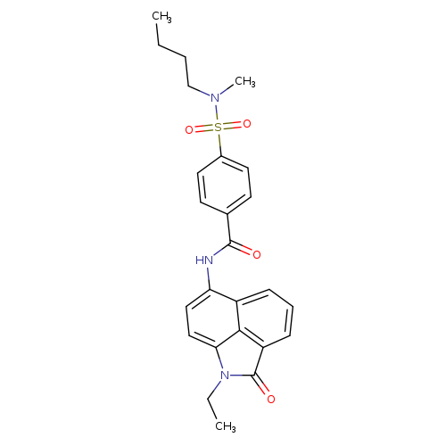 4-[butyl(methyl)sulfamoyl]-N-{2-ethyl-3-oxo-2-azatricyclo[6.3.1.0^{4,12}]dodeca-1(11),4,6,8(12),9-pentaen-9-yl}benzamide