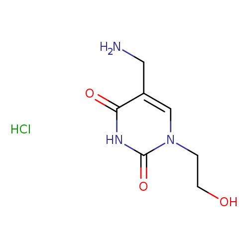 5-(aminomethyl)-1-(2-hydroxyethyl)-1,2,3,4-tetrahydropyrimidine-2,4-dione hydrochloride