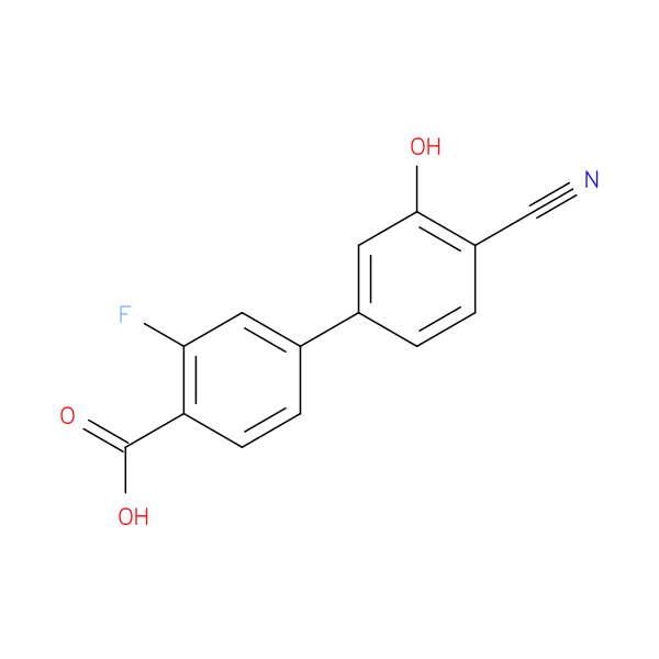 5-(4-Carboxy-3-fluorophenyl)-2-cyanophenol