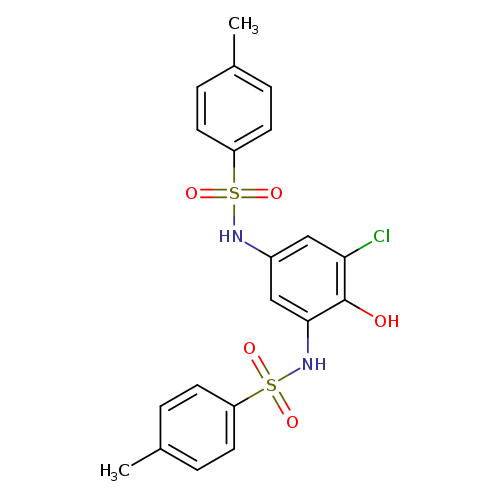 N-[3-chloro-2-hydroxy-5-(4-methylbenzenesulfonamido)phenyl]-4-methylbenzene-1-sulfonamide