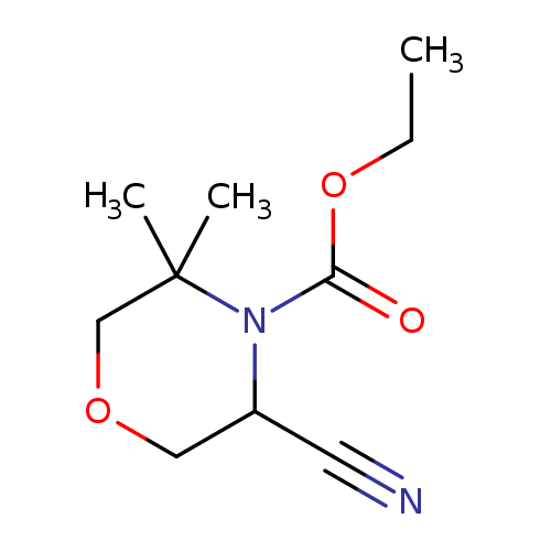 ethyl 5-cyano-3,3-dimethylmorpholine-4-carboxylate