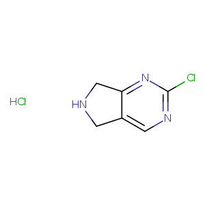 5H-Pyrrolo[3,4-d]pyrimidine, 2-chloro-6,7-dihydro-, hydrochloride (1:1)