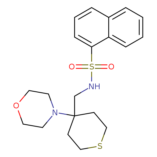 N-{[4-(morpholin-4-yl)thian-4-yl]methyl}naphthalene-1-sulfonamide
