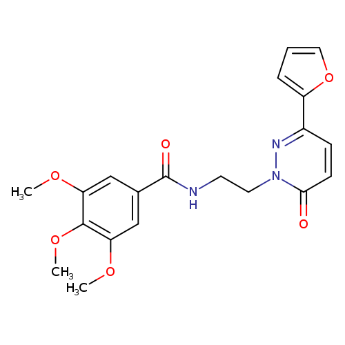 N-{2-[3-(furan-2-yl)-6-oxo-1,6-dihydropyridazin-1-yl]ethyl}-3,4,5-trimethoxybenzamide