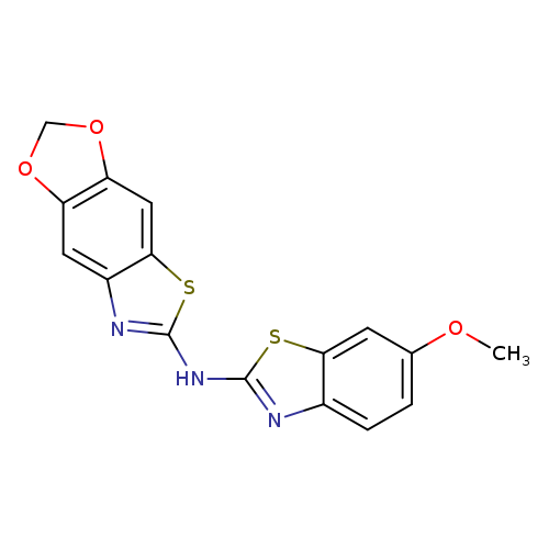 N-(6-methoxy-1,3-benzothiazol-2-yl)-4,6-dioxa-10-thia-12-azatricyclo[7.3.0.0^{3,7}]dodeca-1(9),2,7,11-tetraen-11-amine