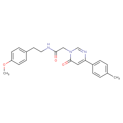 N-[2-(4-methoxyphenyl)ethyl]-2-[4-(4-methylphenyl)-6-oxo-1,6-dihydropyrimidin-1-yl]acetamide