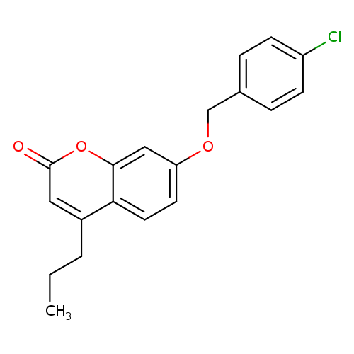 7-[(4-chlorophenyl)methoxy]-4-propyl-2H-chromen-2-one