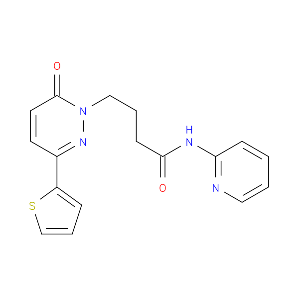 4-[6-oxo-3-(thiophen-2-yl)-1,6-dihydropyridazin-1-yl]-N-(pyridin-2-yl)butanamide
