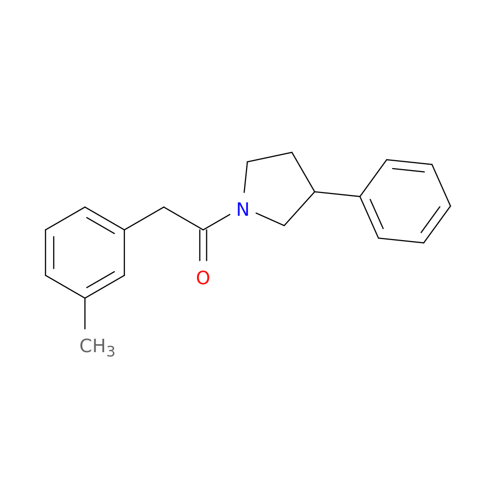 2-(3-methylphenyl)-1-(3-phenylpyrrolidin-1-yl)ethan-1-one
