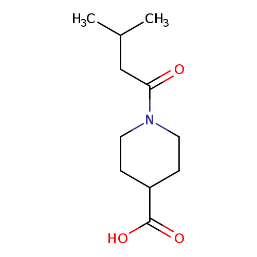 1-(3-Methylbutanoyl)piperidine-4-carboxylic acid