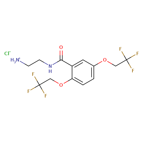 N-(2-aminoethyl)-2,5-bis(2,2,2-trifluoroethoxy)benzamide hydrochloride