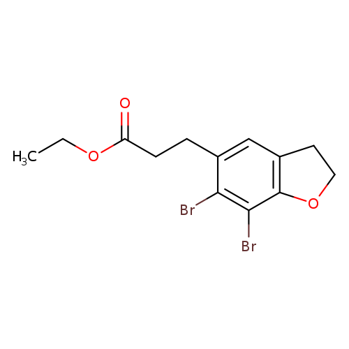 Ethyl 3-(6,7-Dibromo-2,3-dihydro-1-benzofuran-5-yl)propanoate