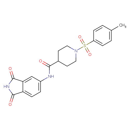 N-(1,3-dioxo-2,3-dihydro-1H-isoindol-5-yl)-1-(4-methylbenzenesulfonyl)piperidine-4-carboxamide