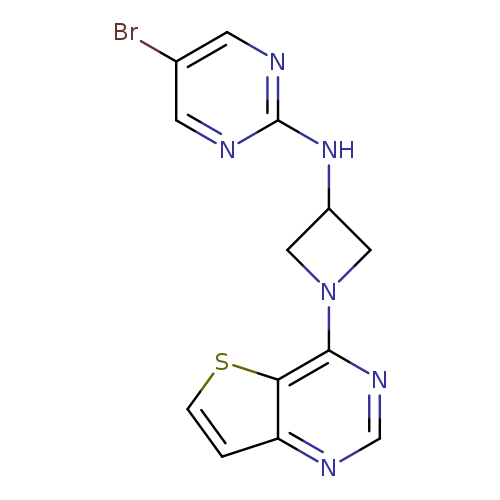 5-bromo-N-(1-{thieno[3,2-d]pyrimidin-4-yl}azetidin-3-yl)pyrimidin-2-amine