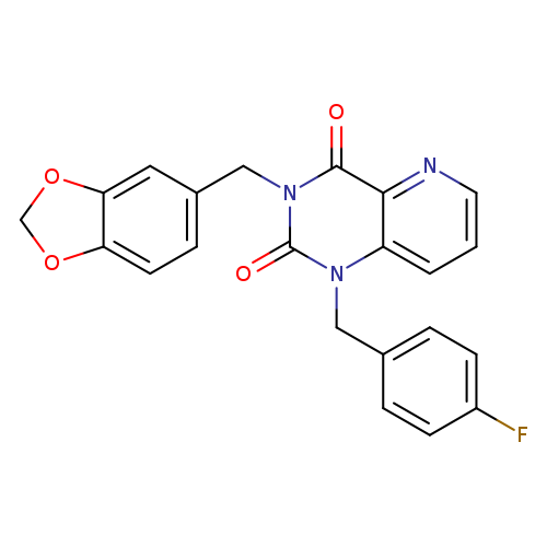 3-[(2H-1,3-benzodioxol-5-yl)methyl]-1-[(4-fluorophenyl)methyl]-1H,2H,3H,4H-pyrido[3,2-d]pyrimidine-2,4-dione
