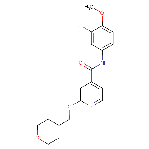N-(3-chloro-4-methoxyphenyl)-2-[(oxan-4-yl)methoxy]pyridine-4-carboxamide