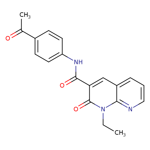 N-(4-acetylphenyl)-1-ethyl-2-oxo-1,2-dihydro-1,8-naphthyridine-3-carboxamide