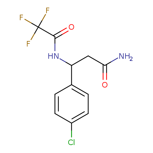 3-(4-Chlorophenyl)-3-(2,2,2-trifluoroacetamido)propanamide
