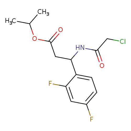 propan-2-yl3-(2-chloroacetamido)-3-(2,4-difluorophenyl)propanoate