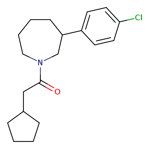 1-[3-(4-chlorophenyl)azepan-1-yl]-2-cyclopentylethan-1-one