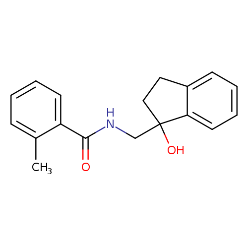 N-[(1-hydroxy-2,3-dihydro-1H-inden-1-yl)methyl]-2-methylbenzamide