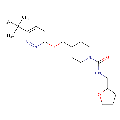 4-{[(6-tert-butylpyridazin-3-yl)oxy]methyl}-N-[(oxolan-2-yl)methyl]piperidine-1-carboxamide