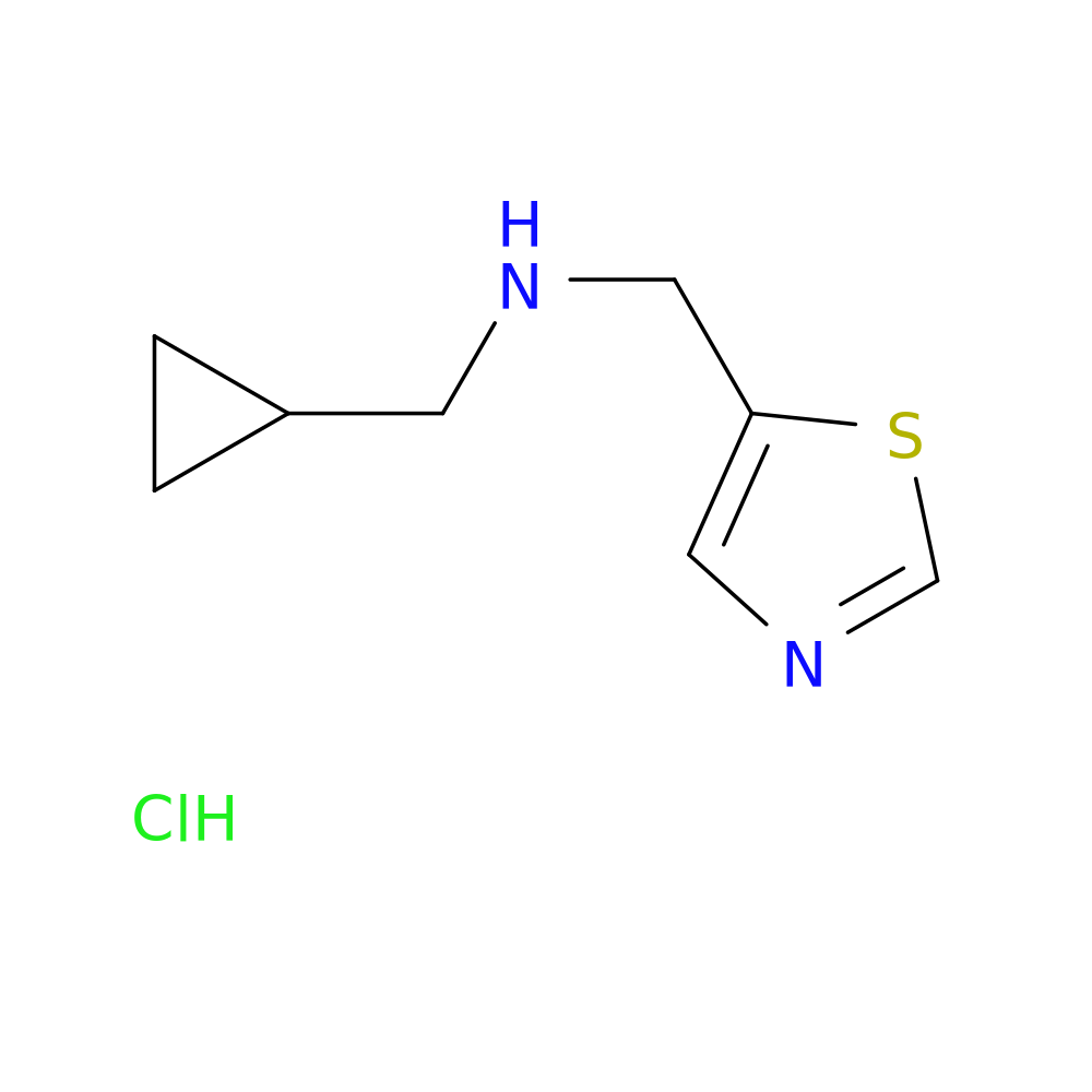 (cyclopropylmethyl)[(1,3-thiazol-5-yl)methyl]amine hydrochloride