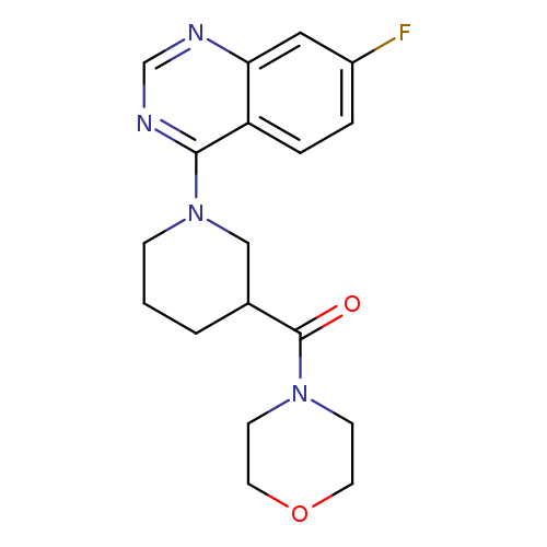 7-fluoro-4-[3-(morpholine-4-carbonyl)piperidin-1-yl]quinazoline