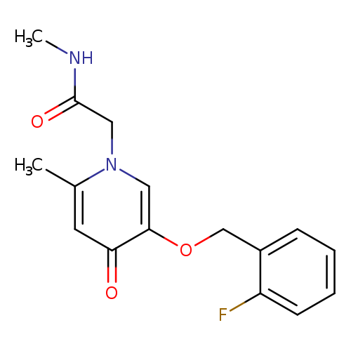 2-{5-[(2-fluorophenyl)methoxy]-2-methyl-4-oxo-1,4-dihydropyridin-1-yl}-N-methylacetamide