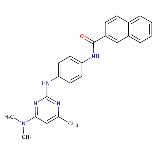 N-(4-{[4-(dimethylamino)-6-methylpyrimidin-2-yl]amino}phenyl)naphthalene-2-carboxamide