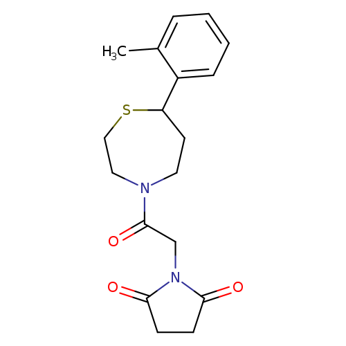 1-{2-[7-(2-methylphenyl)-1,4-thiazepan-4-yl]-2-oxoethyl}pyrrolidine-2,5-dione