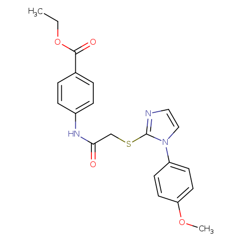 ethyl 4-(2-{[1-(4-methoxyphenyl)-1H-imidazol-2-yl]sulfanyl}acetamido)benzoate