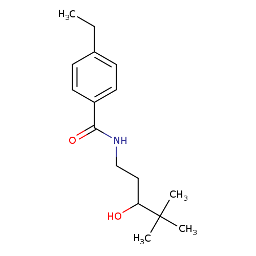 4-ethyl-N-(3-hydroxy-4,4-dimethylpentyl)benzamide