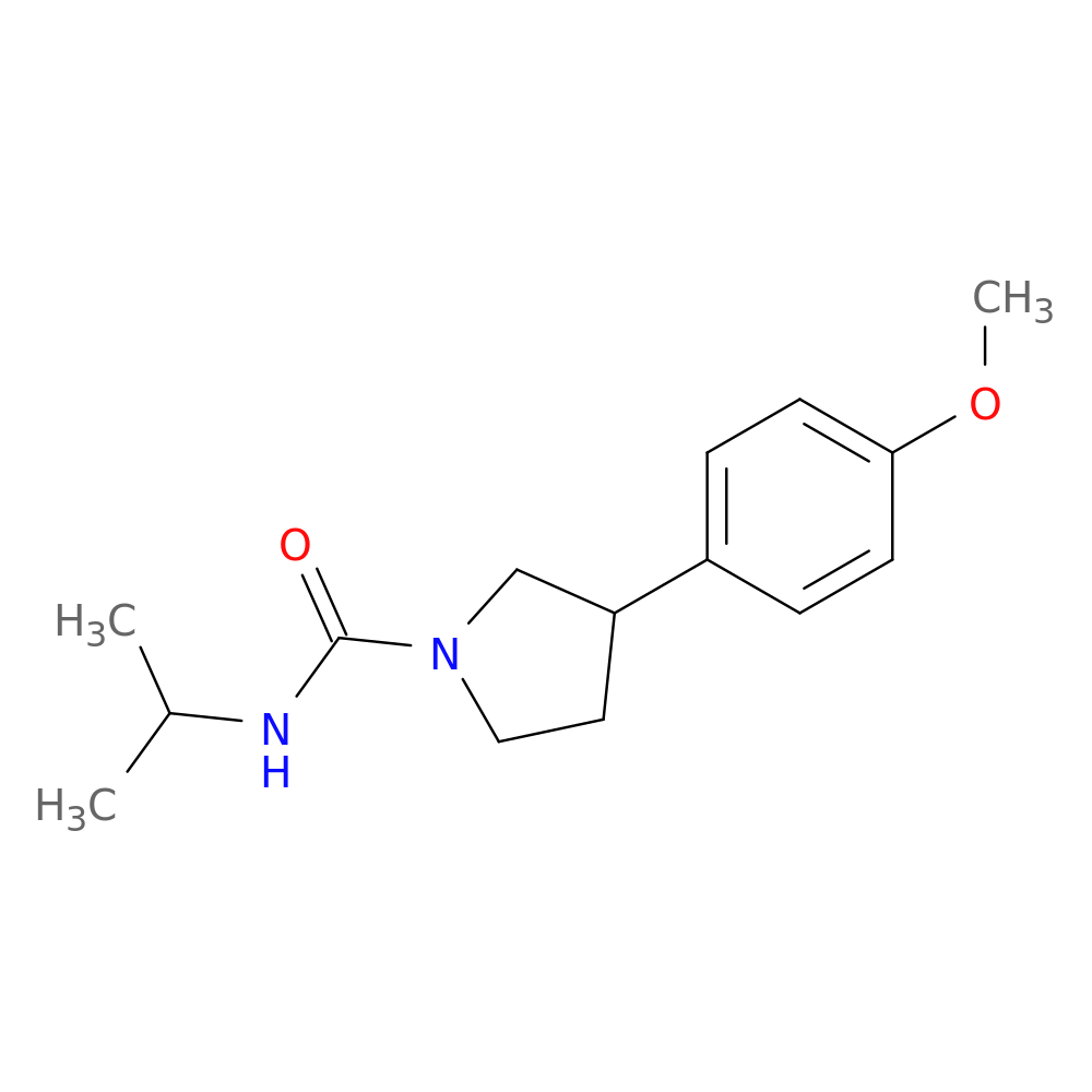 3-(4-methoxyphenyl)-N-(propan-2-yl)pyrrolidine-1-carboxamide