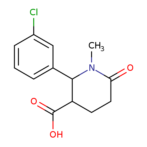 2-(3-Chlorophenyl)-1-methyl-6-oxopiperidine-3-carboxylic acid