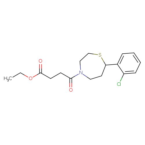 ethyl 4-[7-(2-chlorophenyl)-1,4-thiazepan-4-yl]-4-oxobutanoate