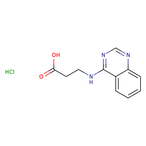 3-[(quinazolin-4-yl)amino]propanoic acid hydrochloride