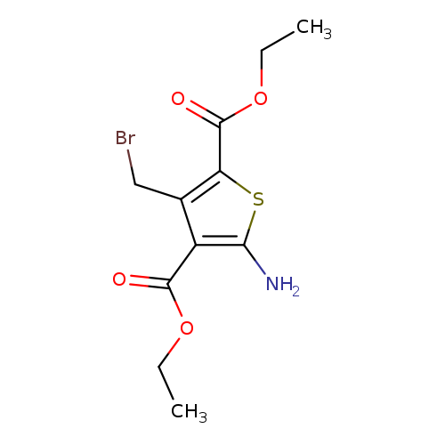 diethyl 5-amino-3-(bromomethyl)thiophene-2,4-dicarboxylate