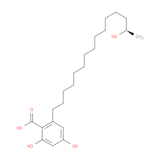 2,4-dihydroxy-6-[(14R)-14-hydroxypentadecyl]-benzoicacid