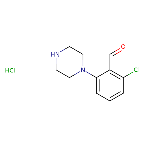 2-chloro-6-(piperazin-1-yl)benzaldehyde hydrochloride