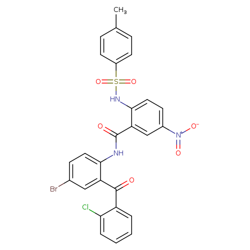 N-[4-bromo-2-(2-chlorobenzoyl)phenyl]-2-(4-methylbenzenesulfonamido)-5-nitrobenzamide