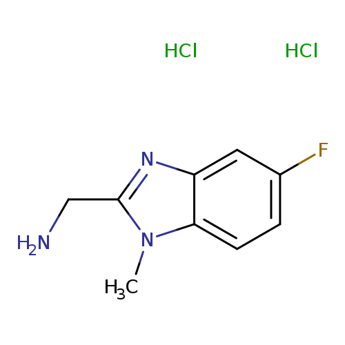 (5-Fluoro-1-methyl-1h-1,3-benzodiazol-2-yl)methanamine dihydrochloride