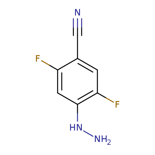 Benzonitrile, 2,5-difluoro-4-hydrazinyl-