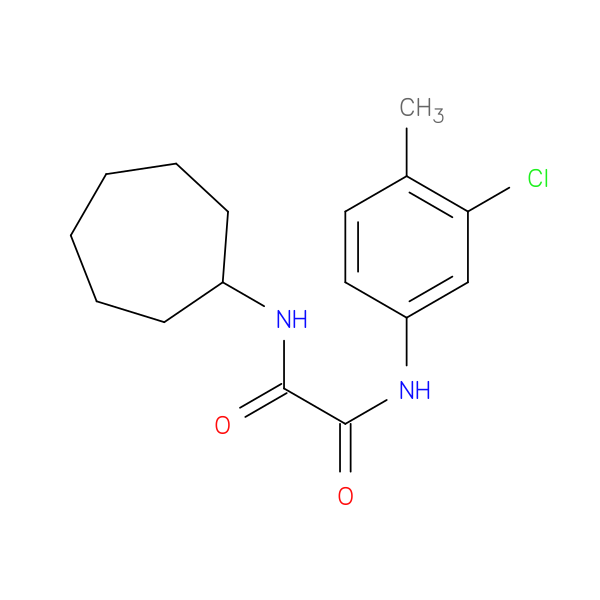 N-(3-chloro-4-methylphenyl)-N'-cycloheptylethanediamide