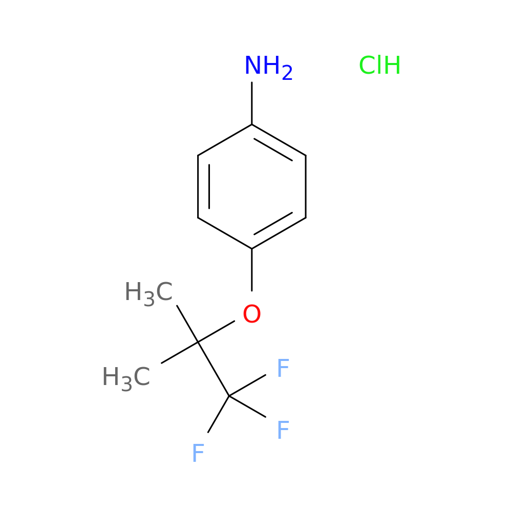 4-[(1,1,1-trifluoro-2-methylpropan-2-yl)oxy]aniline hydrochloride