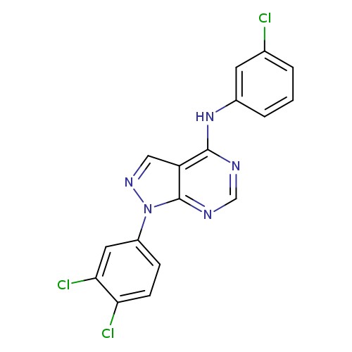 N-(3-chlorophenyl)-1-(3,4-dichlorophenyl)-1H-pyrazolo[3,4-d]pyrimidin-4-amine