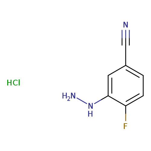 4-fluoro-3-hydrazinylbenzonitrile hydrochloride